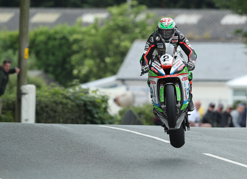 Hillier gets some air at the TT credit iomtt.com