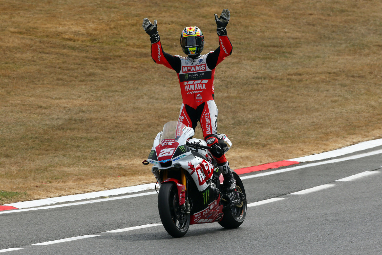 Brookes celebrating after race win credit Tim Keeton (Impact Images Photography)