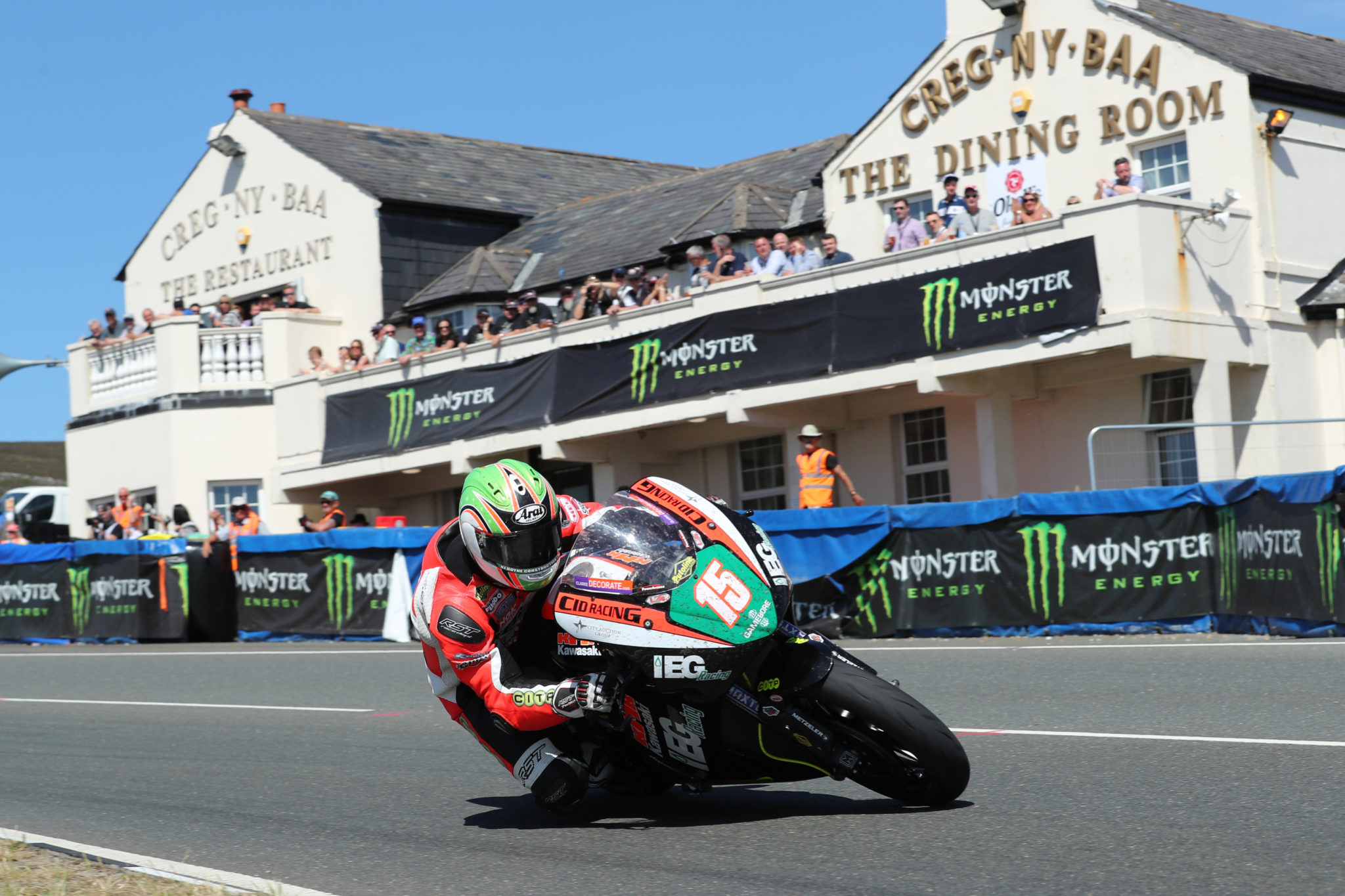 Derek McGee in action at the TT image credit Pacemaker Press International