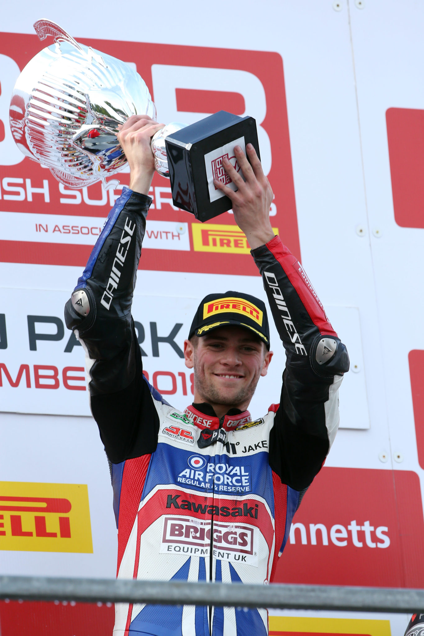 Dixon on the podium after win credit Tim Keeton (Impact Images Photography)