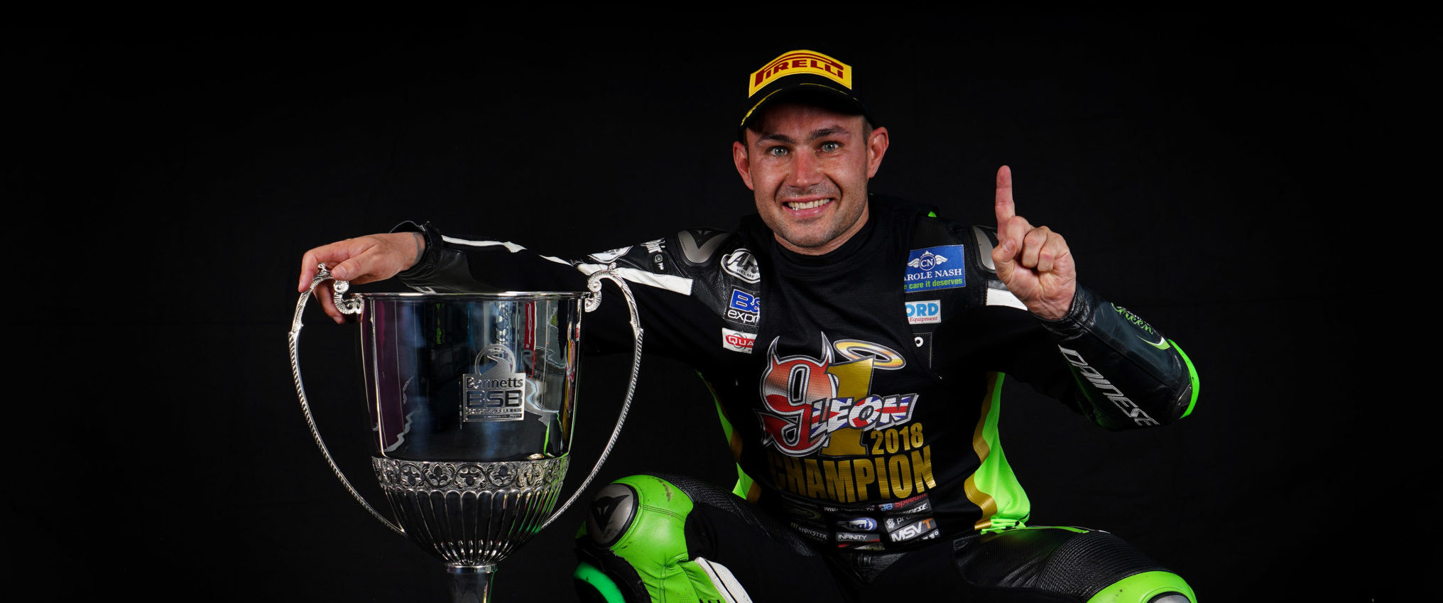 Haslam with his well-deserved BSB trophy credit Tim Keeton (Impact Images Photography)