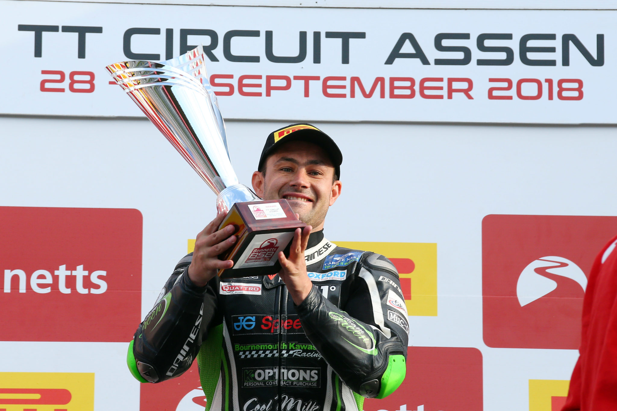 Leon Haslam after race win credit Tim Keeton (Impact Images Photography)