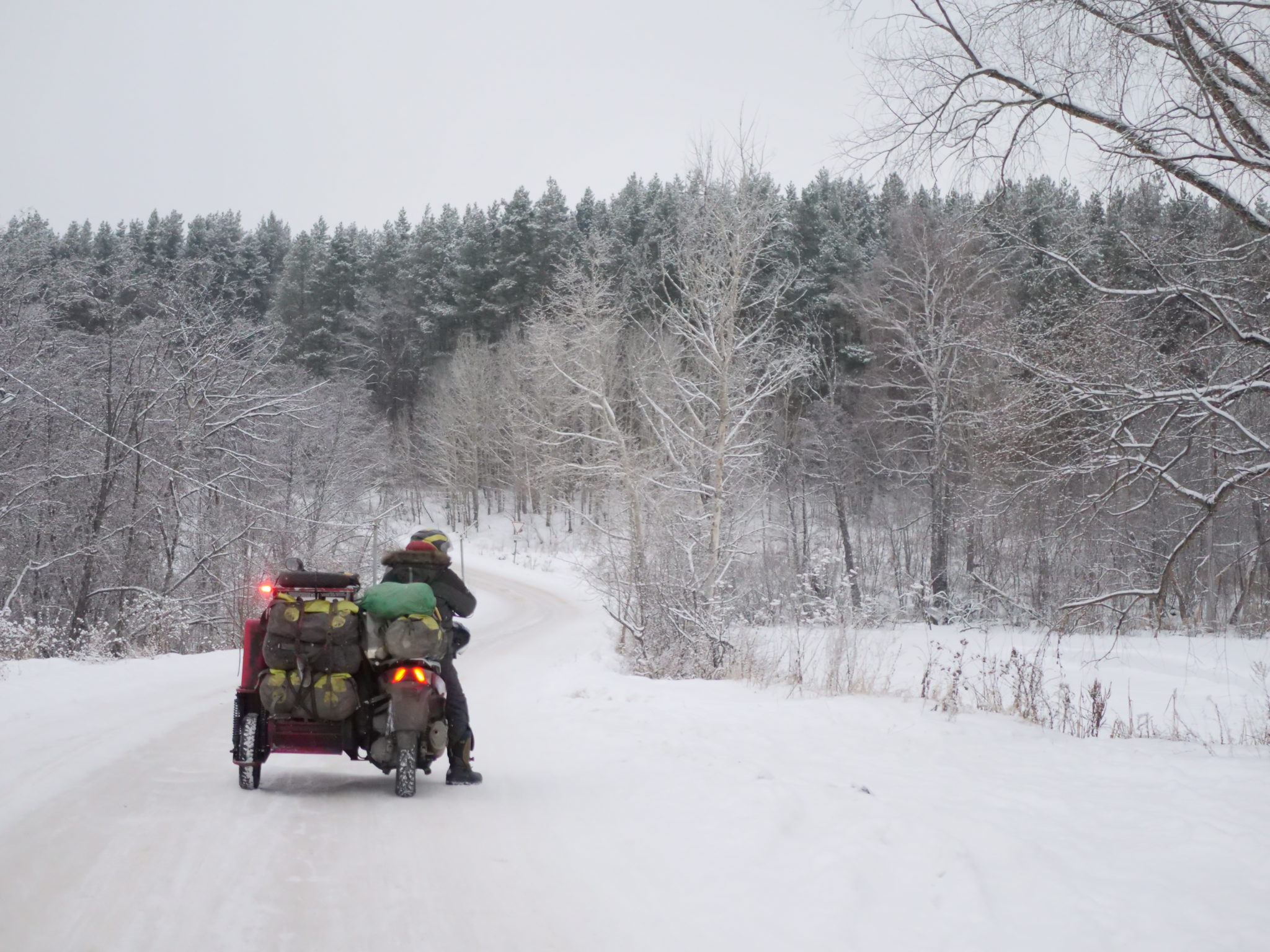 Sidecar in the snow