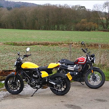 Ducati Scrambler Full Throttle vs Triumph Street Scrambler