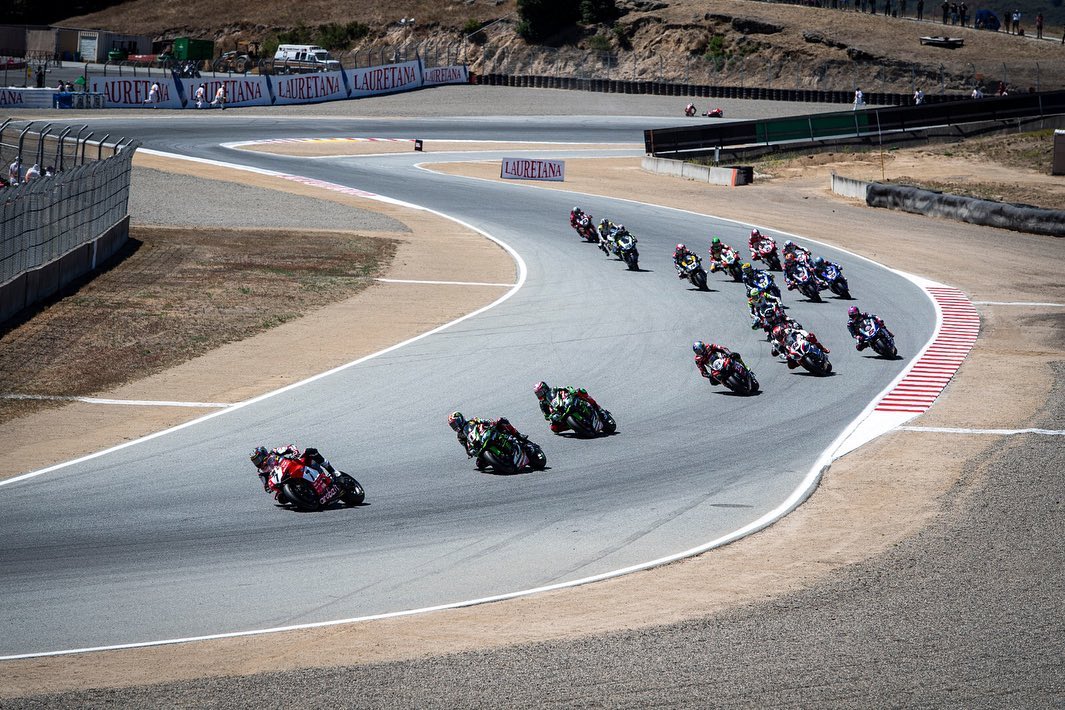 Laguna Seca action shot credit Chaz Davies Facebook