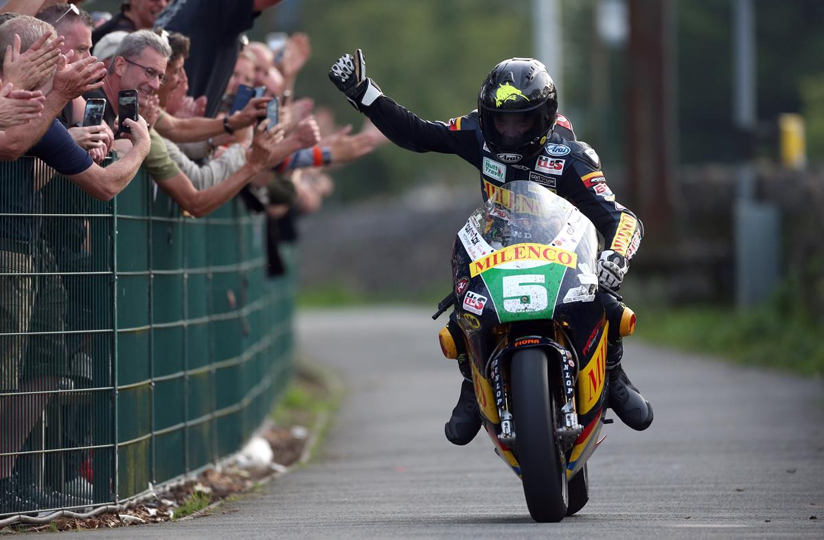 Bruce Anstey racing at the Classic TT