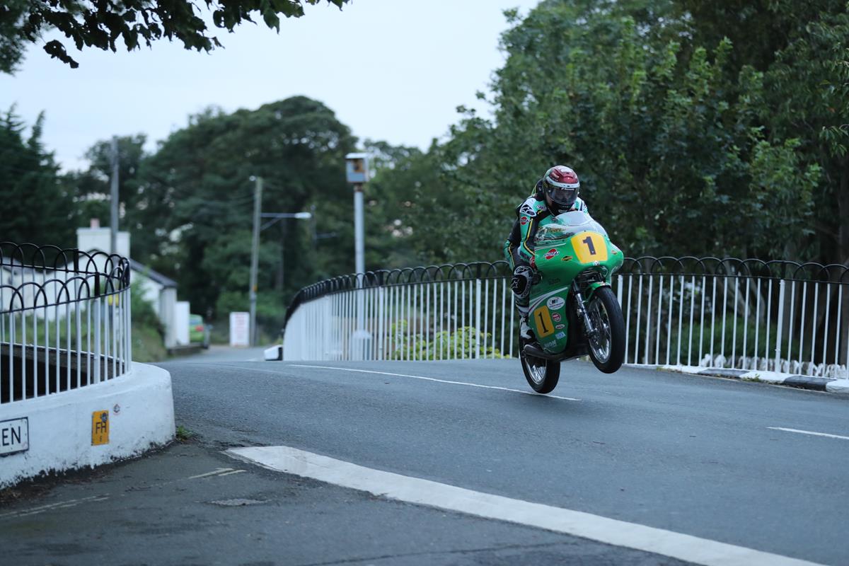 John McGuinness racing at the Classic TT