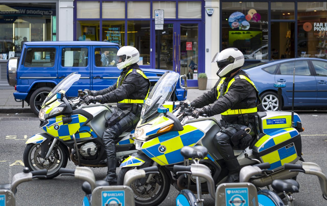 police motorbikes in London