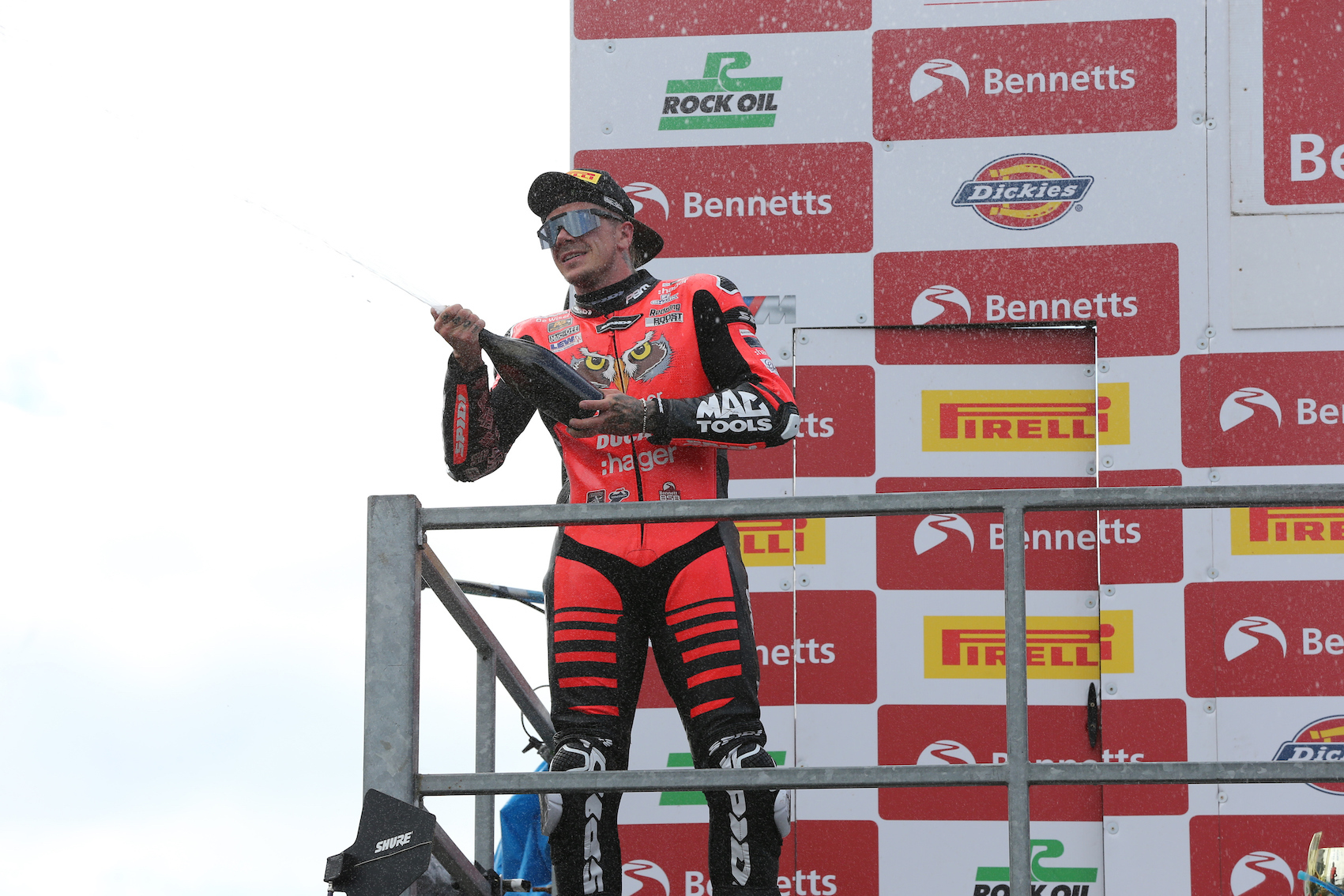 Scott Redding celebrating race win at BSB