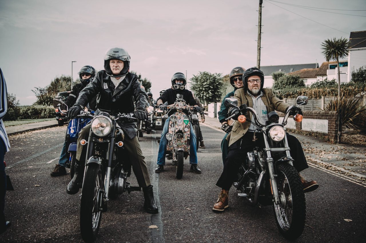 Group of bikers