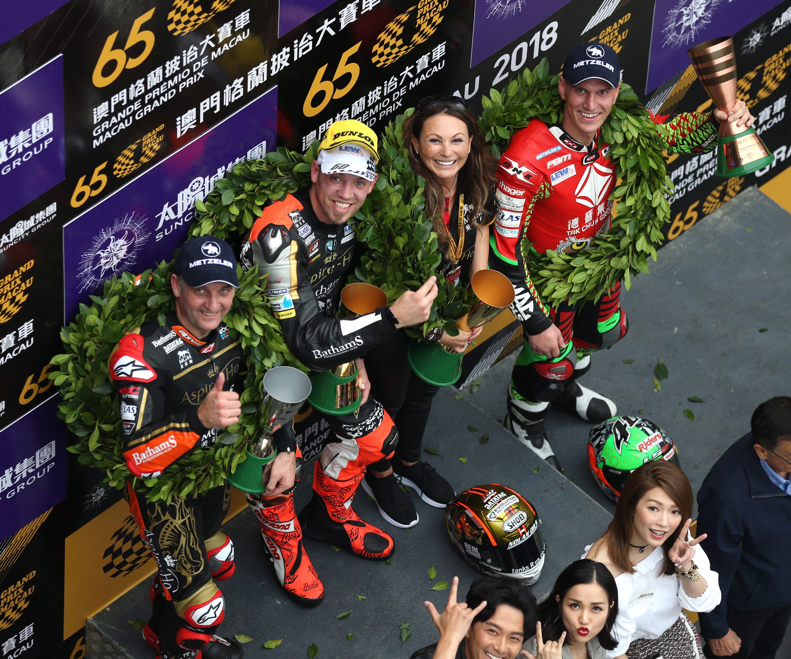 2018 Macau GP Podium winners