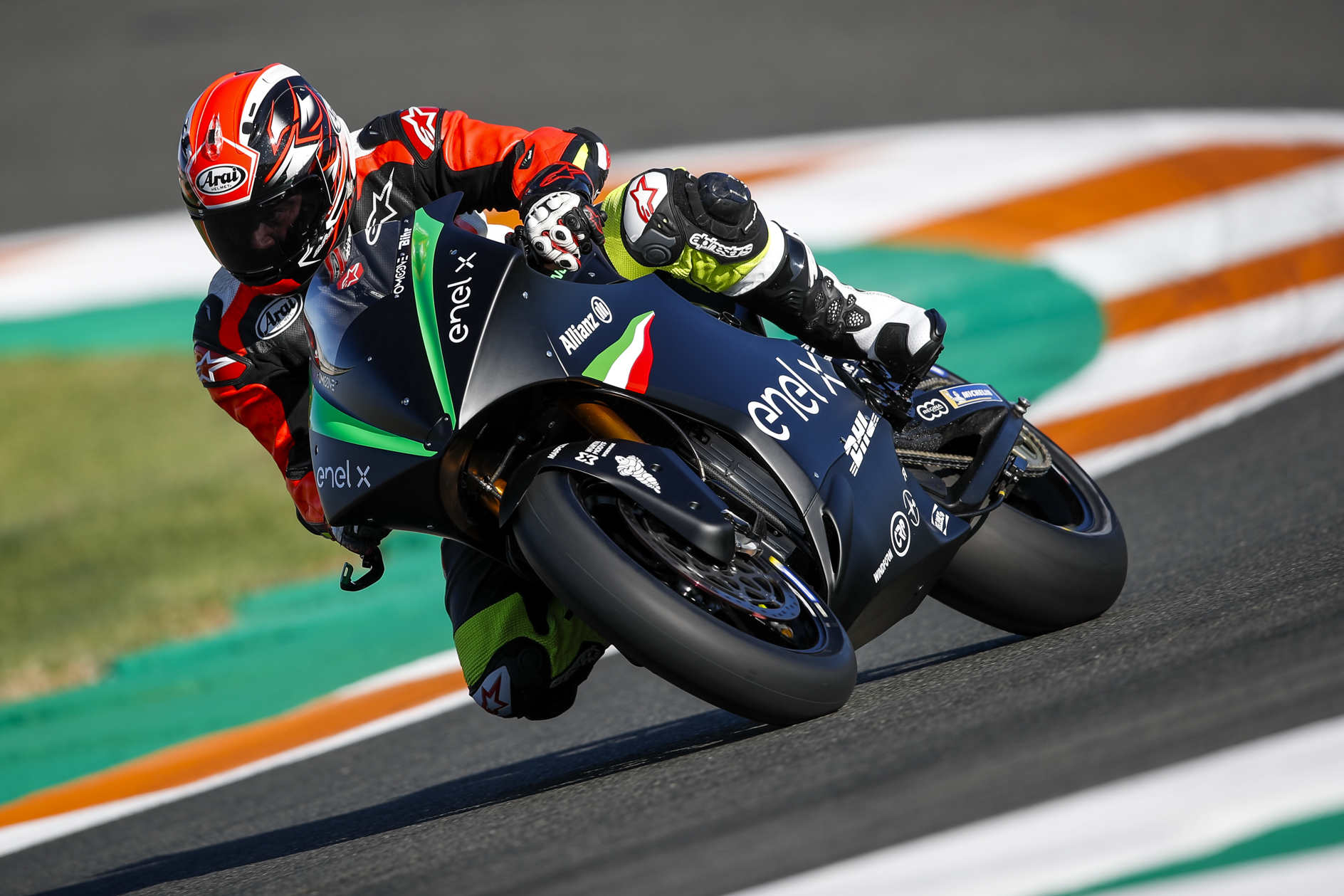 Testing MotoE Energica Ego Corsa at Valencia