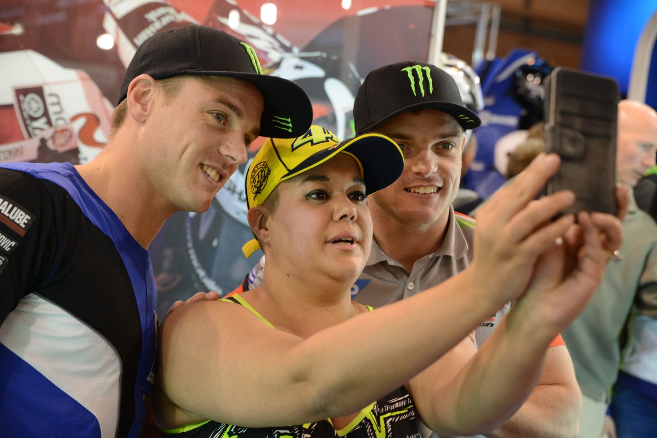 Selfies with racers