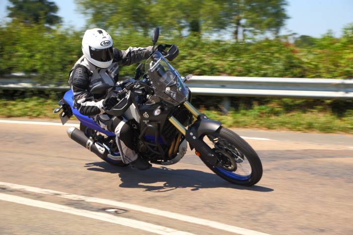 Alan testing the Yamaha Ténéré 700 on road