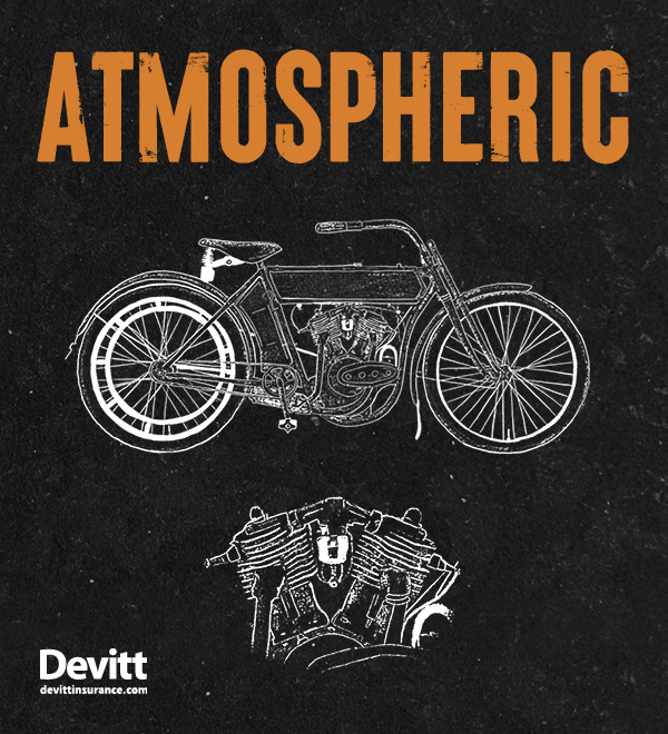 Atmospheric Harley-Davidson engine