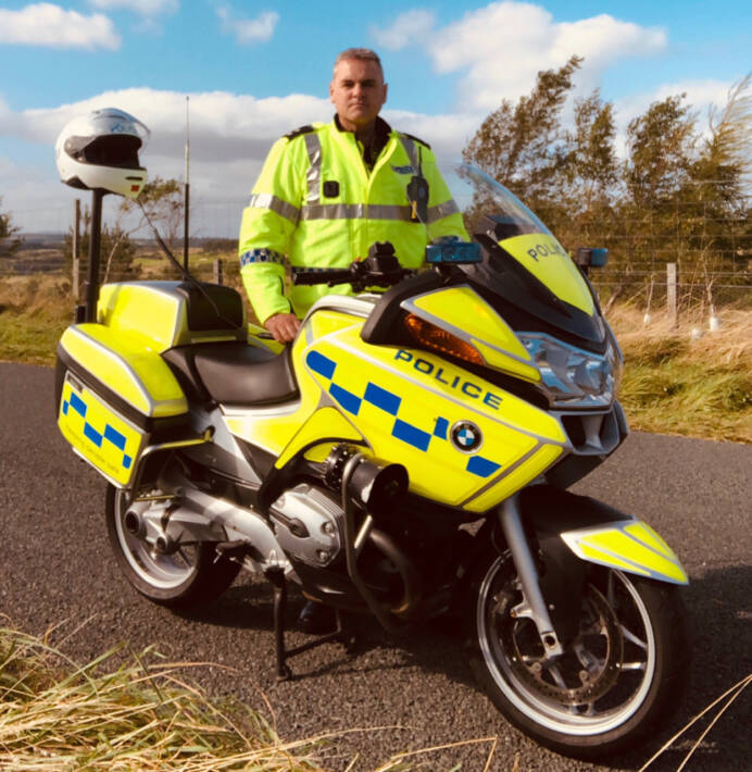 Police rider colin reid 